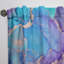 Mauve et bleu liquide Art VI - rideau en velours moderne - obscurcissant - 1 panneau-70404908