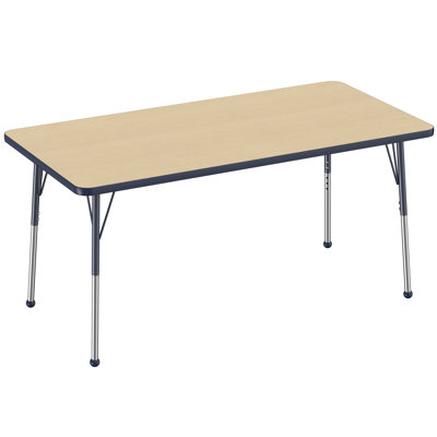 Laminate Adjustable Rectangle 6 Students Activity Table