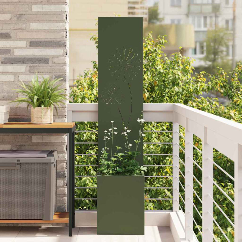 Planter Box, Olive Green, 140cm H x 32cm W x 32cm D