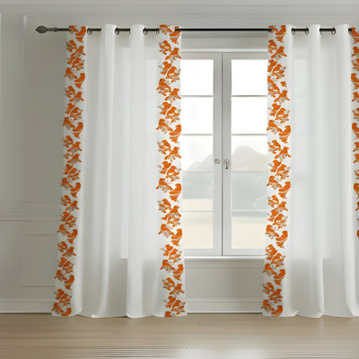 Bird Printed Curtain
