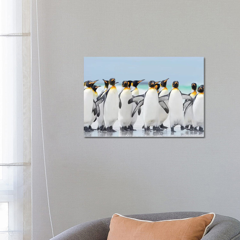 King Penguin On Falkland Islands. by Martin Zwick - Wrapped Canvas Print, 66.04 cm H x 45.72 cm W x 1.91 cm D