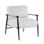 Chaise d'appoint moderne 27,56 po avec coussins moelleux-514253578