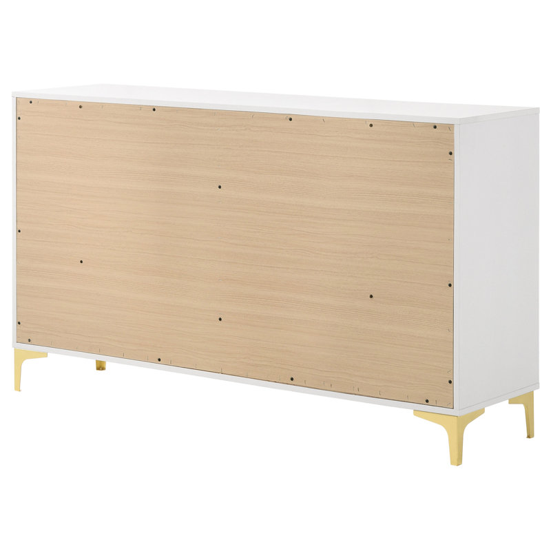 Commode 6 tiroirs Paulk - blanc, Blanc