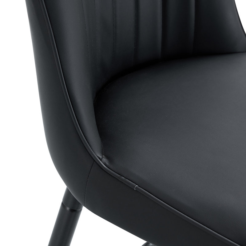Tabourets de bar 27 po Mid-Century, Noir