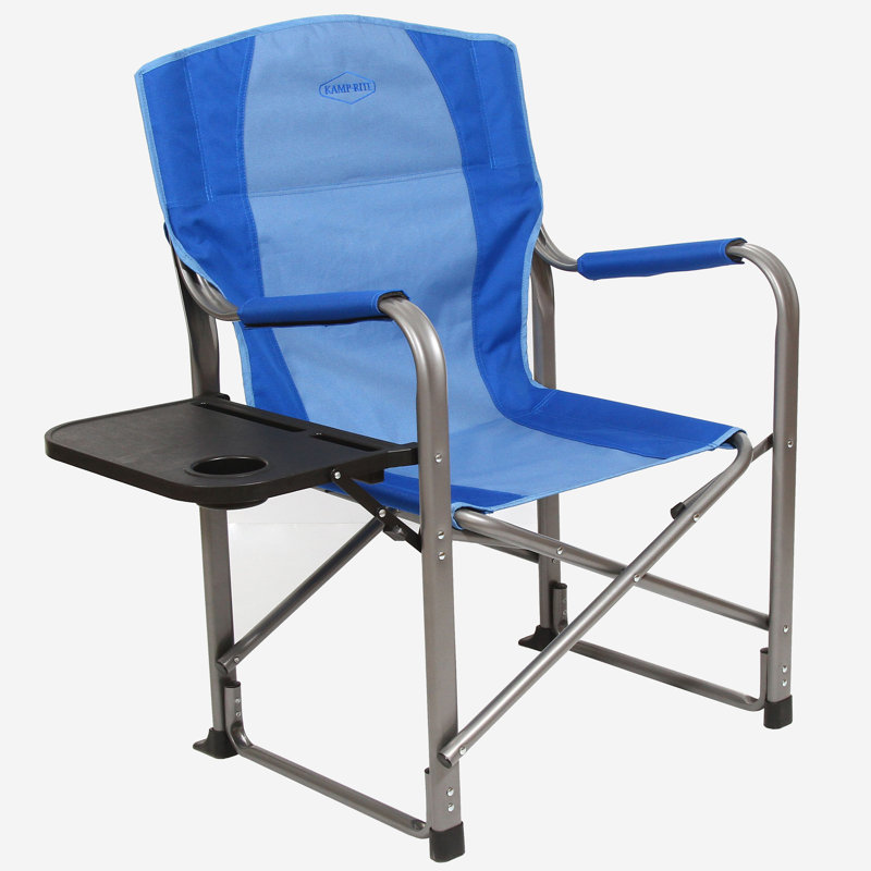 Chaise de camping portable pliante, Bleu / bleu pâle