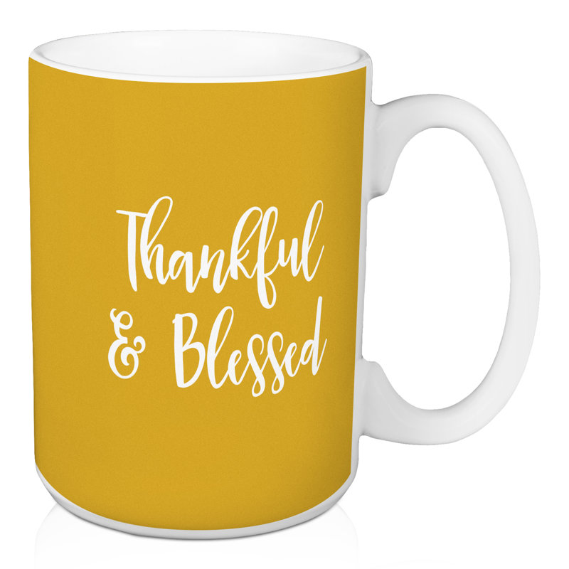 Olivas Ceramic Coffee Mug, Mustard Yellow