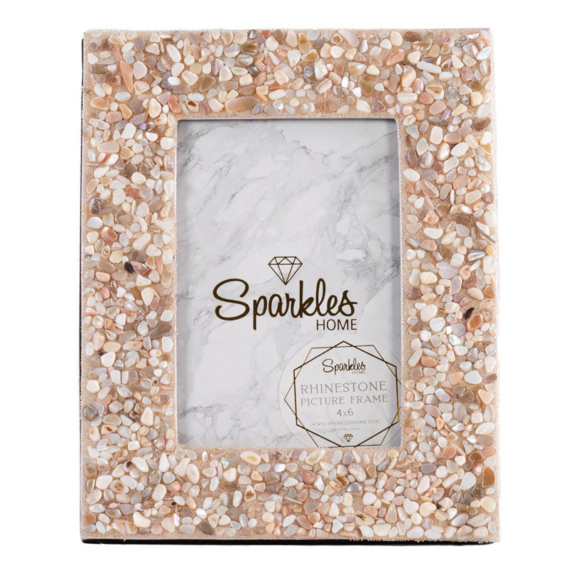 Shell Picture Frame, 4" W x 6" H