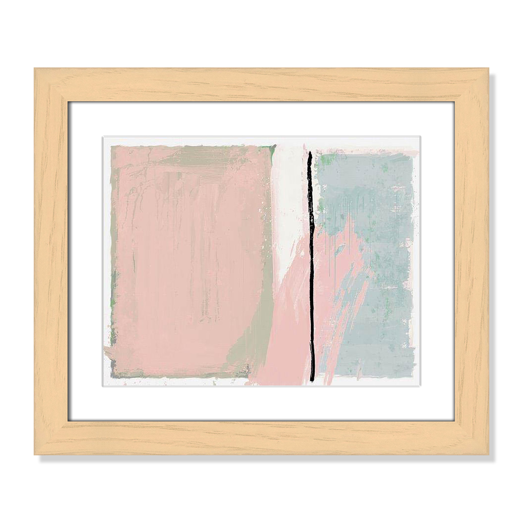 Pastel Opulance by Casa Fine Arts, Natural Cube Picture Framed, White, 17.5" H x 20.5" W x 1.25" D