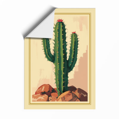 Saguaro Study Botanical - Framed Print
