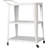 3-Tiered Metal Frame, Industrial Dining Cart With Swivel Wheels-483194272