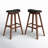 Eric Upholstered Counter Stool with Solid Wood Frame