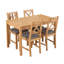 4 - Person Solid Oak Dining Set-87460710