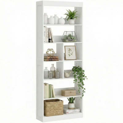 Modern Bookcase Bookshelf Shelving Unit, 180 cm Tall Display Shelf