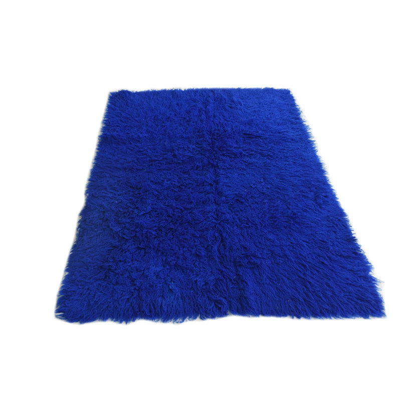 Tapis bleu 4 x 6 Pires