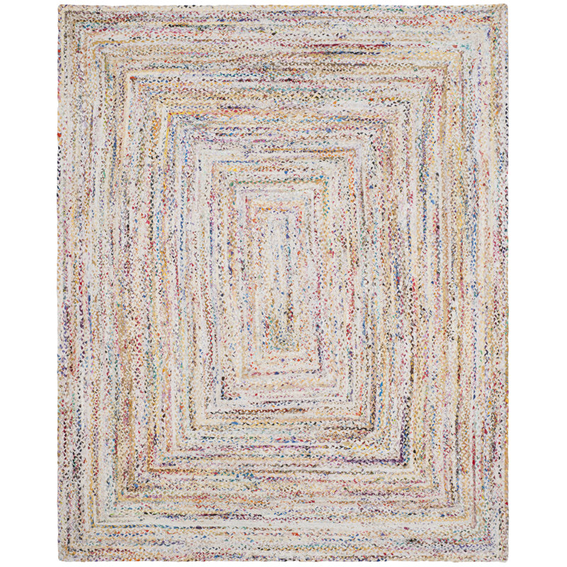 Cotton Hand Woven Area Rug, Rectangle 244 x 305 cm