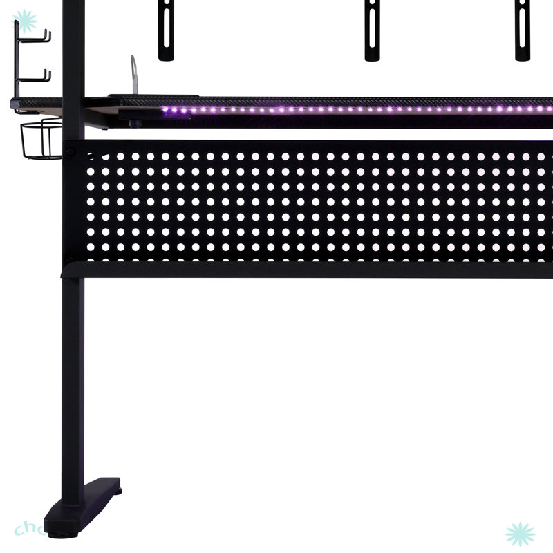 Modern Gaming Desk With LED Light