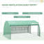 Corvin Traditional Walk-In Polytunnel Greenhouse With Steel Frame And Roll-Up Windows