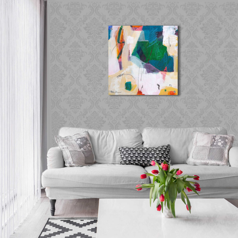 Art mural en verre «Oide 4» par Pamela K. Beer, H 24 po x l 24 po x P 0,2 po