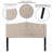 Ciriaca Arched Button Tufted Upholstered Headboard-1636055511-1636055530