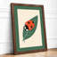 Ladybird on Leaf Botanical - Framed Print-1797786122-1797786231