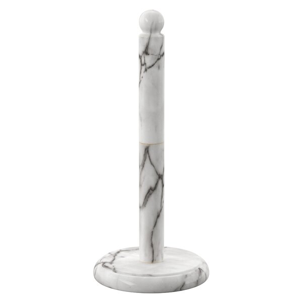 QIANXING Hand Towel Holder Stand with Marble Base, Double T-Shape