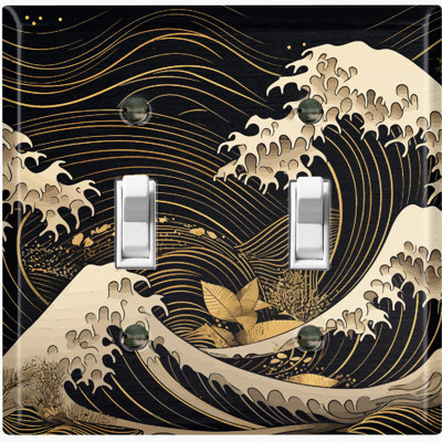 Black Sea Waves Nature Themed 2 - Gang Wall Plate
