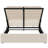 Upholstered Platform Bed In Beige With Ample Storage Solution Space