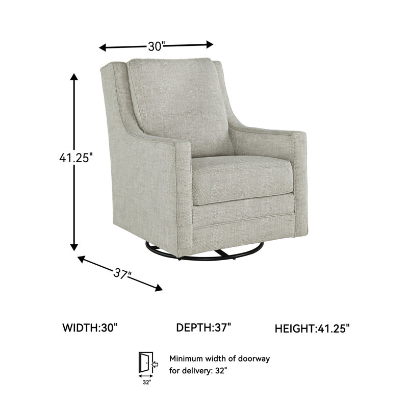 Kambria Upholstered Swivel Accent Chair