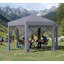 Tente escamotable avec pavillon de jardin hexagonal et tente d'extérieur robuste
