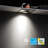 Vela 3" Square Gimbal LED Recessed Light with J-Box, Adjustable Eyeball Canless Downlight, Satin Nickel