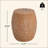 Outdoor Patio Drum-Shaped MGO Side Table