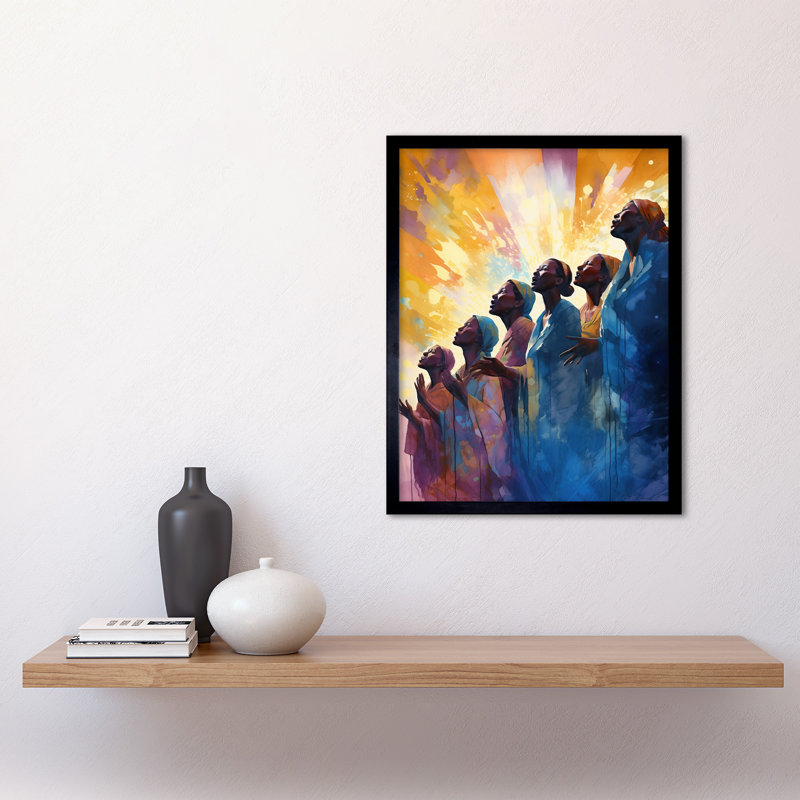 Annaluisa Female Gospel Choir Group Singing Hymns - Single Picture Frame Print