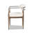 Jimmie Mixed Material Upholstered Dining Arm Chair