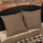Black Check Fabric Euro Sham-1514826215