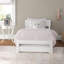 Lit plateforme avec lit gigogne en bois massif Farrah de Three Posts ™-49622933-49622934
