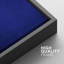 Bleu foncé, gris, géométrique, bloc, abstrait, Mid-Century, formes modernes, illustrations, décor chic-100780919-100780920
