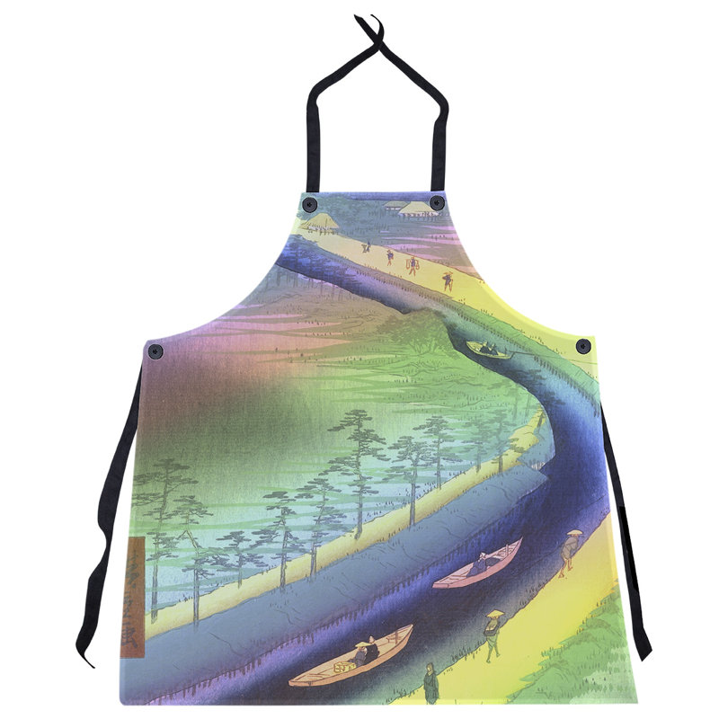 Bib Apron, Purple/Blue/Pink