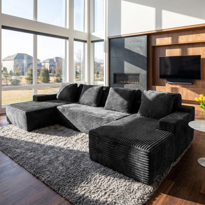  Boneless 134" Sectional Couches 