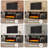 Alazik Floating TV Stand with 36" Electric Fireplace-1003175830