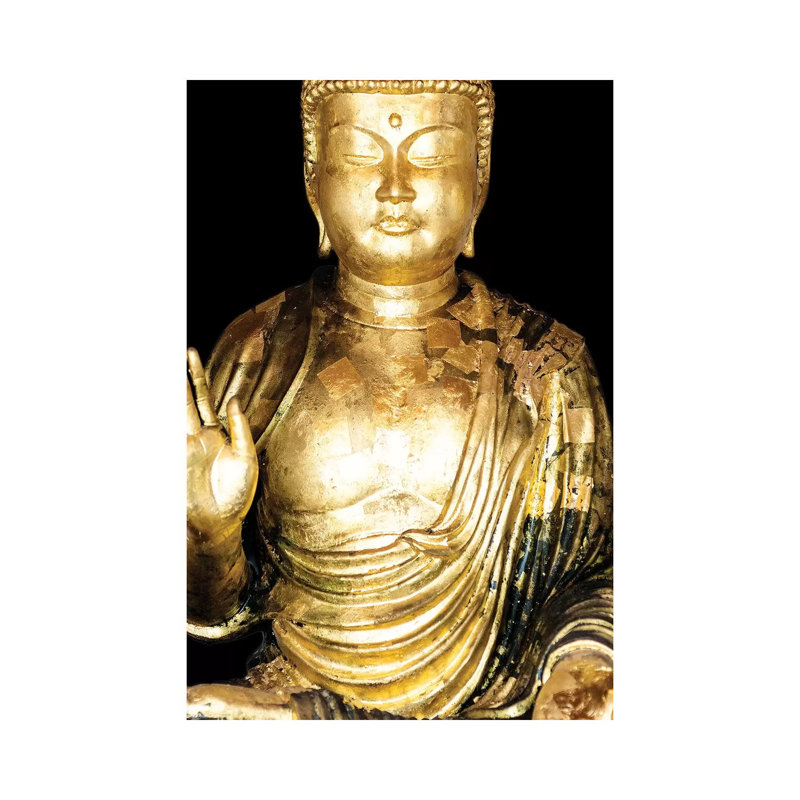 Golden Buddha III by Philippe Hugonnard - Wrapped Canvas Gallery-Wrapped Canvas Giclée, 66.04 cm H x 45.72 cm W x 1.91 cm D