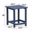 Ensemble de 2 chaises pliantes Adirondack d'extérieur