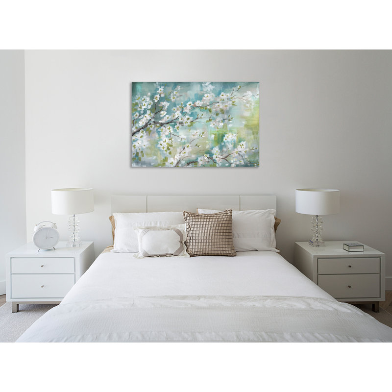 «Cherry Blossom Branches», toile tendue par Winston Porter, H 12 po x l 18 po x P 1,5 po