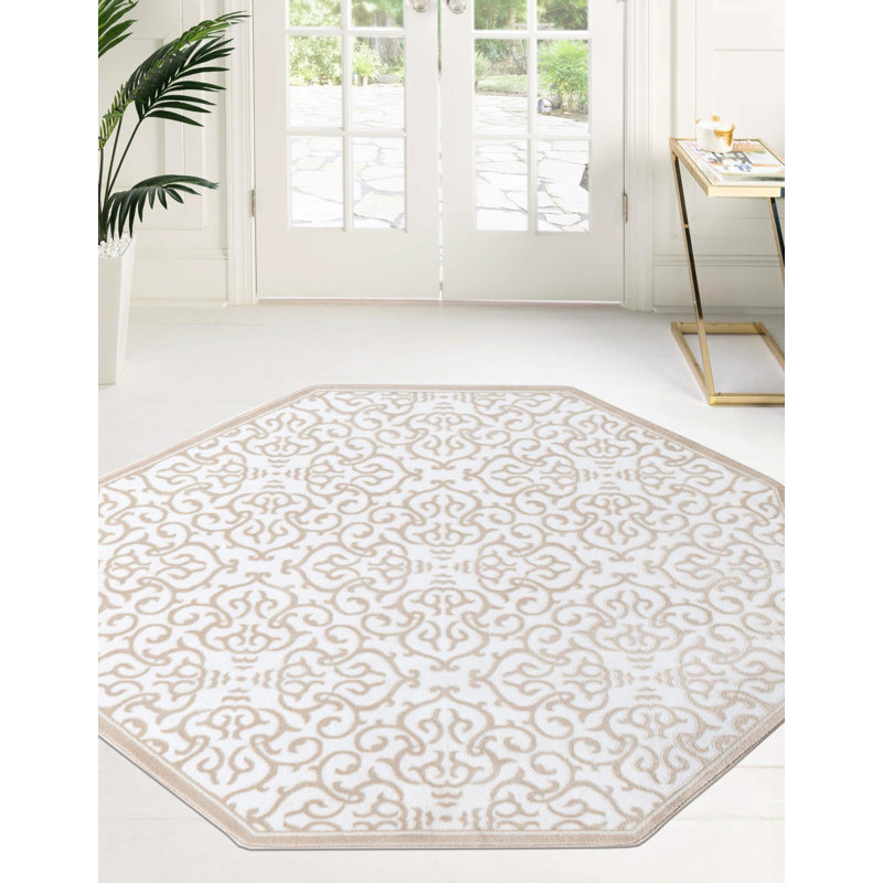 Emigdio Oriental Indoor Rug, Octagon 6'