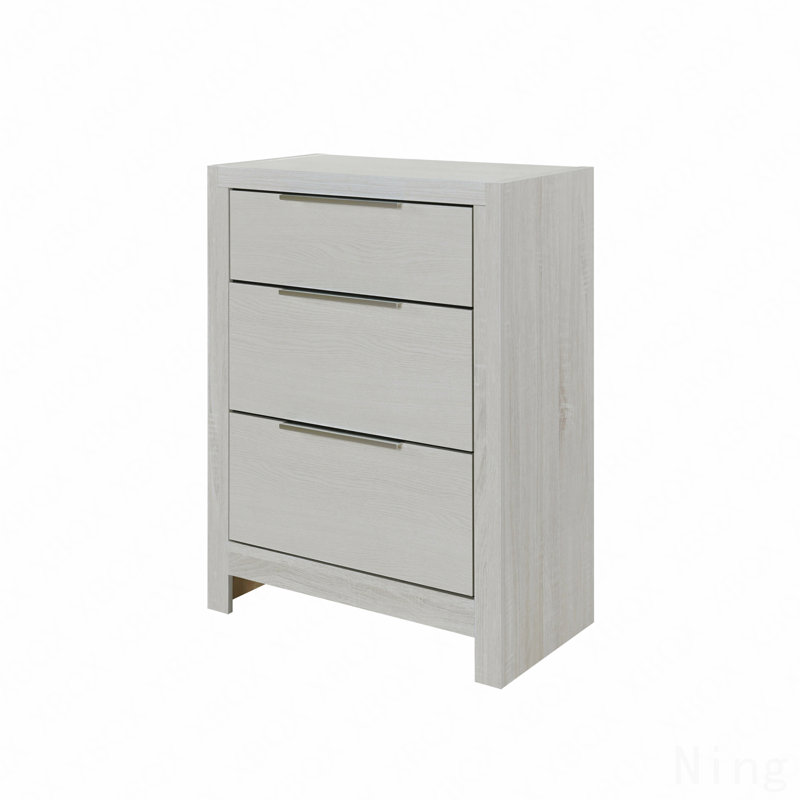 Table de chevet beige, aucun assemblage requis