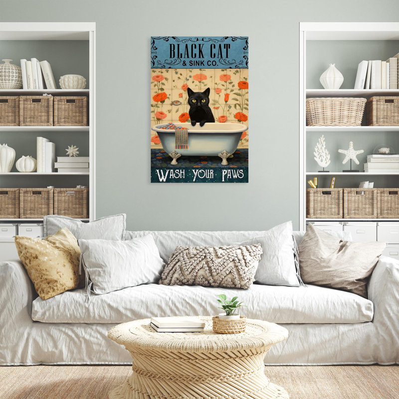 " Black Cat Sink Co ", 20" H x 16" W x 1.25" D