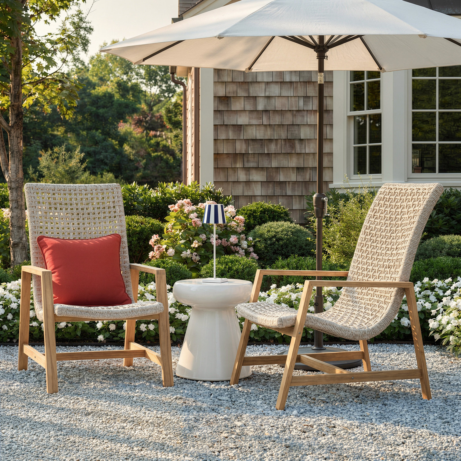 Demetri Teak Outdoor Lounge Chair