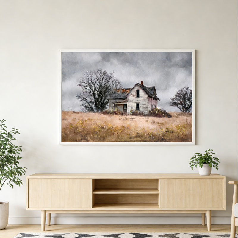 Décoration de maison de campagne rustique vintage encadrée sur toile rustique champêtre pour chambre à coucher salon et salle de bain 24 x 16 po