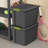 Sterilite Versatile Rectangular Latch Tote with Handles, Gray-103110324-103110325
