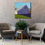  «Bucolique Structure 5» par Carol Young, art mural sur toile, 37 po x 37 po