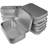 6 Pcs Metal Hinged Tin Box Container Mini Portable Small Storage Container Kit